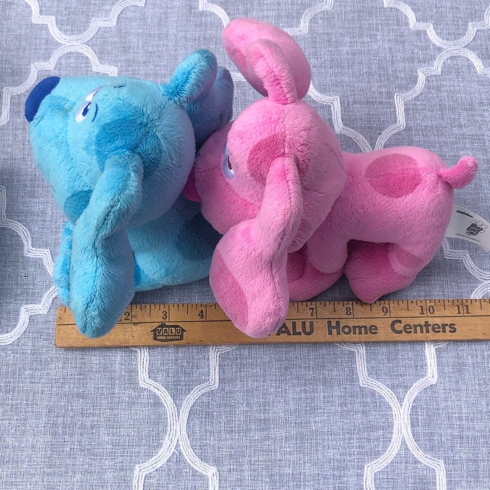 Nickelodeon BLUES CLUES stuffed plush dogs toys Blue & Magenta - Picture 9 of 9